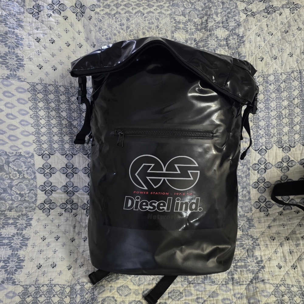Diesel Black Utility Backpack